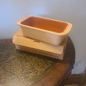 Bread Brique Terra Cotta Bread Baking Dish Cuisine Concepts Vintage, New In Box